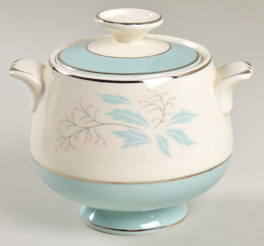 Romance Sugar Bowl & Lid by Homer Laughlin -1