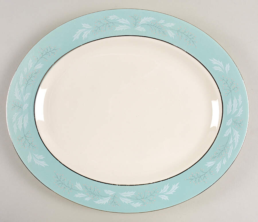 Romance 13" Oval Serving Platter by Homer Laughlin -1