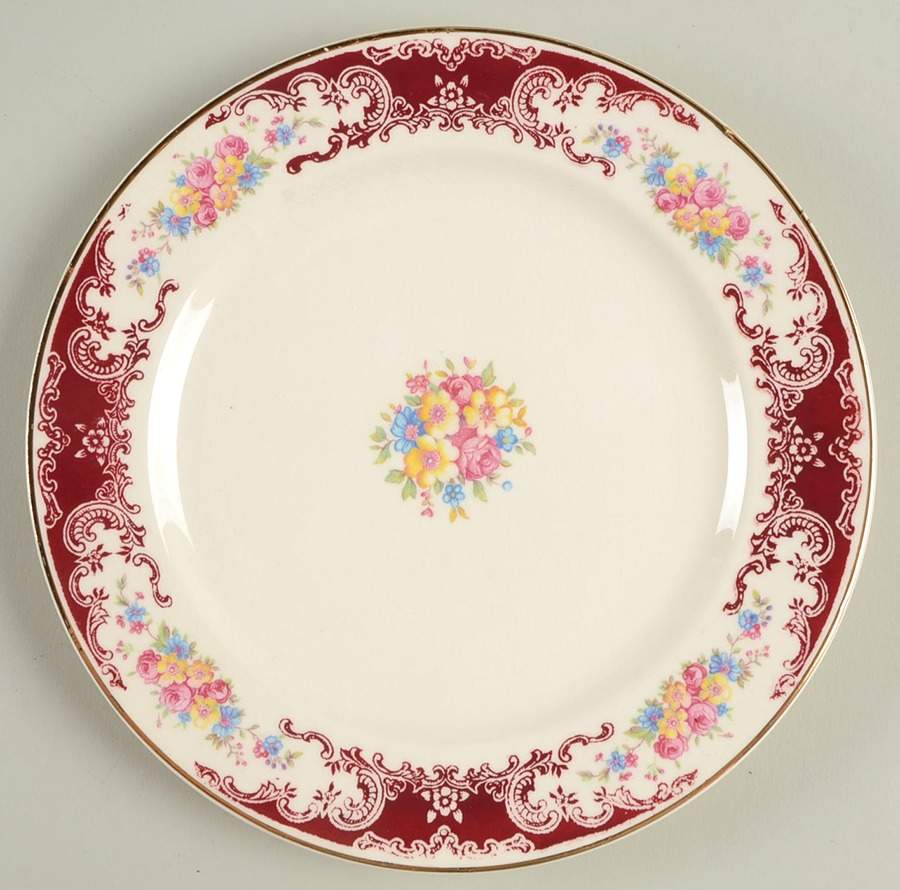 Rosewood Dessert/Pie Plate by Homer Laughlin -1