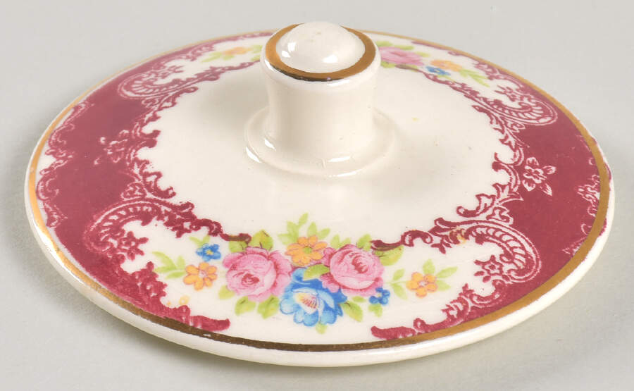 Rosewood Lid for Sugar Bowl by Homer Laughlin -1