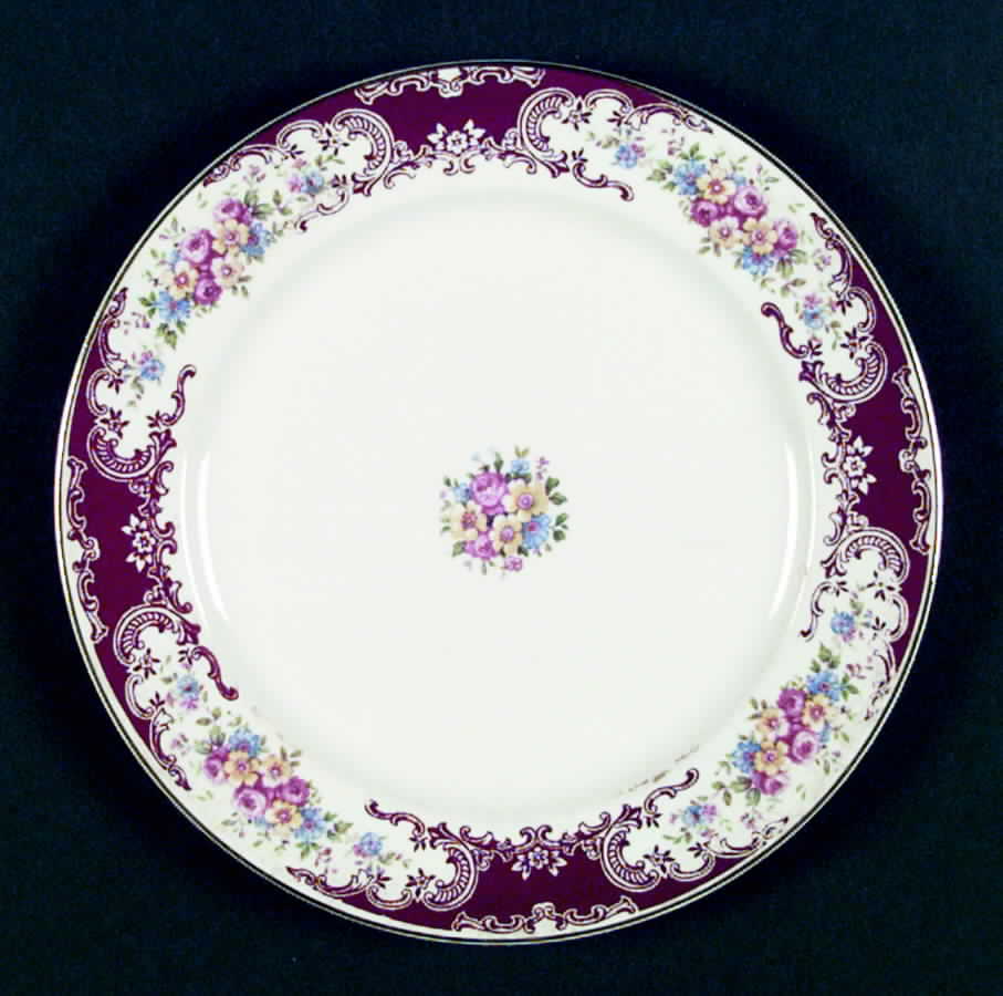 Rosewood Dinner Plate by Homer Laughlin -1