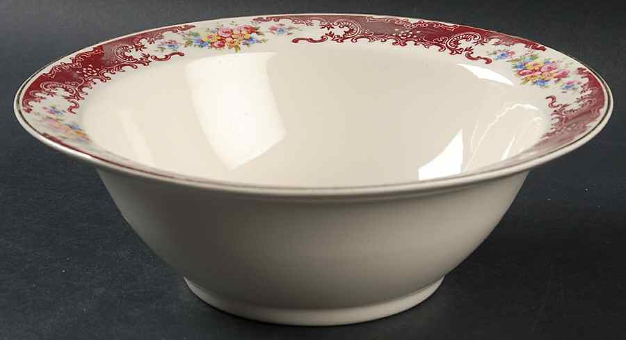 Rosewood 9" Round Vegetable Bowl by Homer Laughlin -1