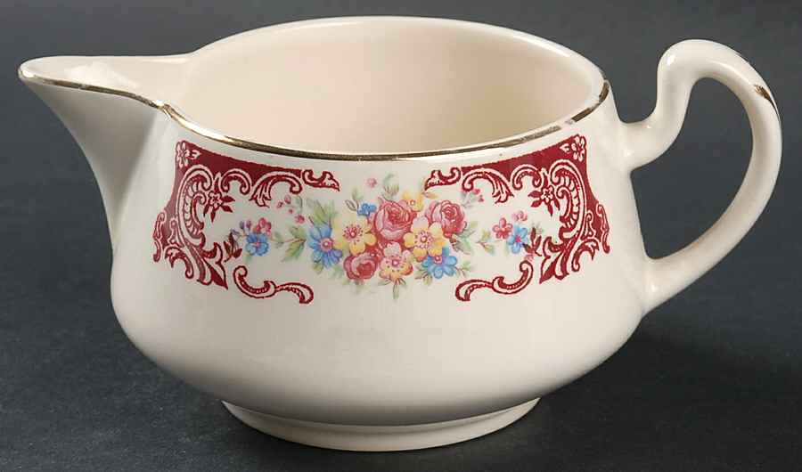 Rosewood Creamer by Homer Laughlin -1