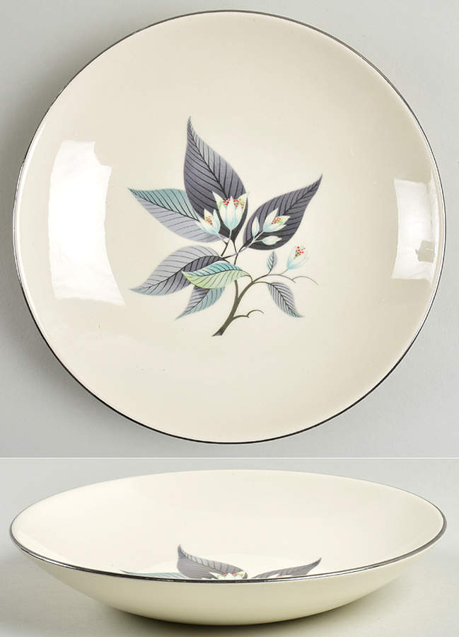 Lotus Hai (Rhythm Shape) Coupe Soup Bowl by Homer Laughlin -1