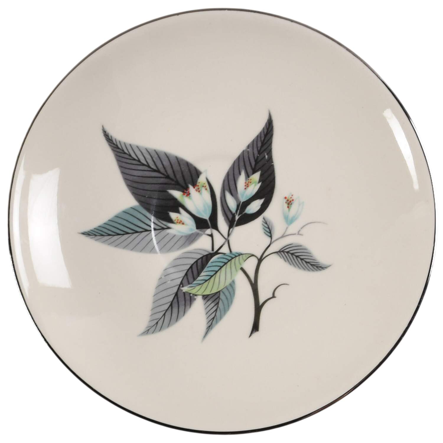 Lotus Hai (Rhythm Shape) Saucer by Homer Laughlin -1