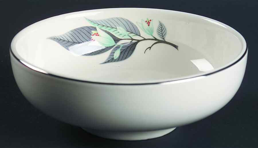 Lotus Hai (Rhythm Shape) Coupe Cereal Bowl by Homer Laughlin -1