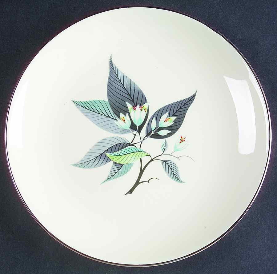 Lotus Hai (Rhythm Shape) Salad Plate by Homer Laughlin -1