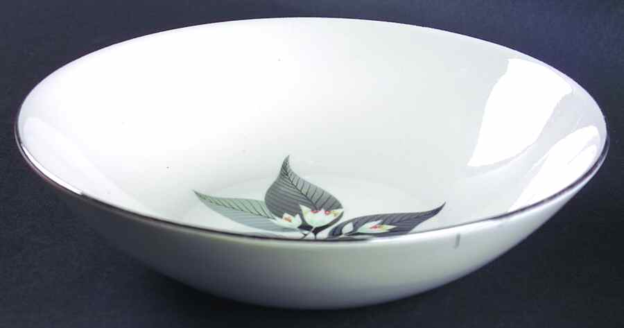 Lotus Hai (Rhythm Shape) 8" Round Vegetable Bowl by Homer Laughlin -1