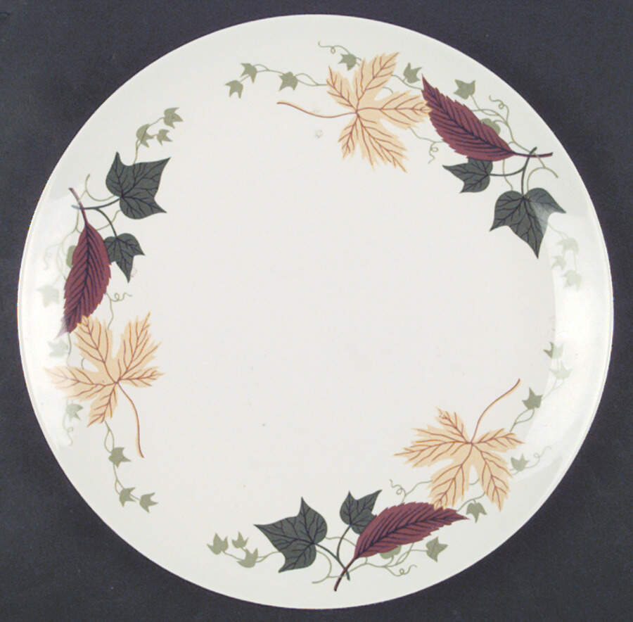 Autumn (Rhythm Shape) Dinner Plate by Homer Laughlin -1