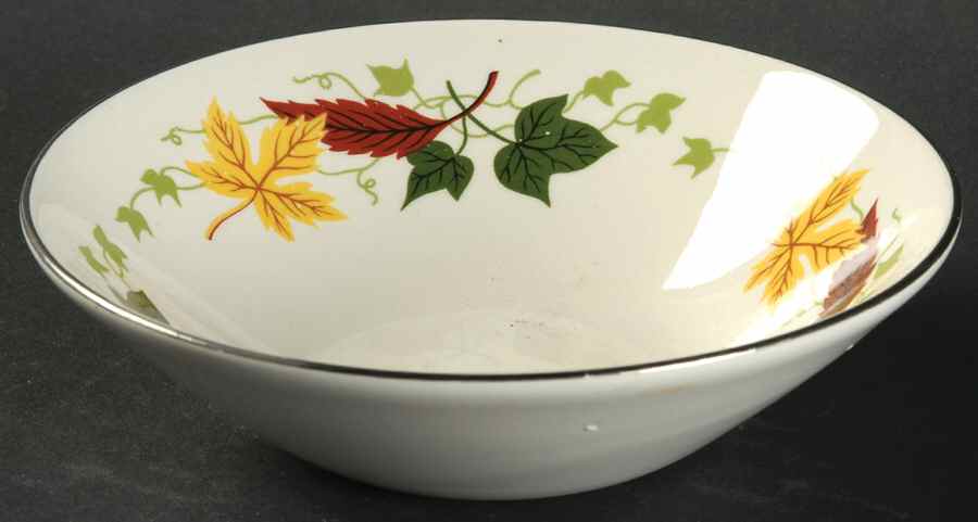 Autumn (Rhythm Shape) Fruit/Dessert (Sauce) Bowl by Homer Laughlin -1