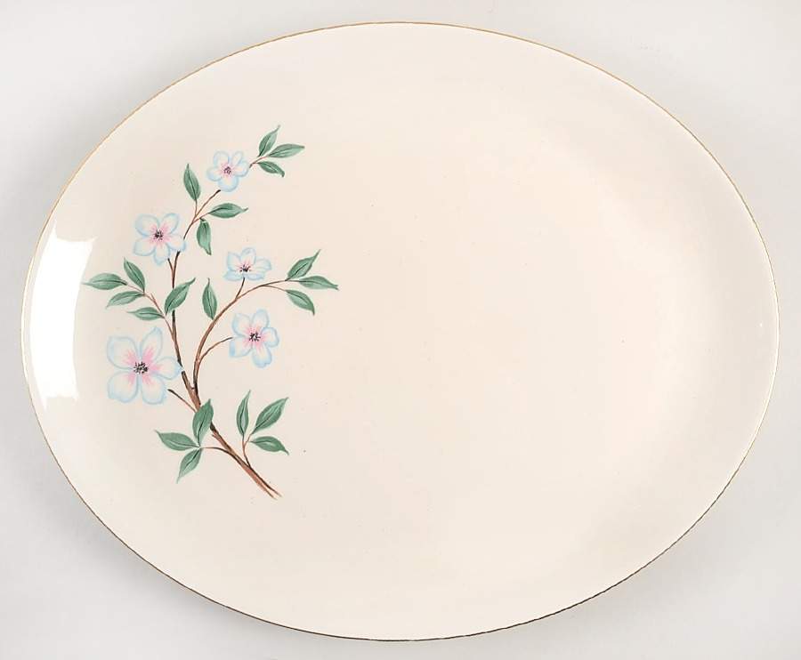 RY168 15" Oval Serving Platter by Homer Laughlin -1