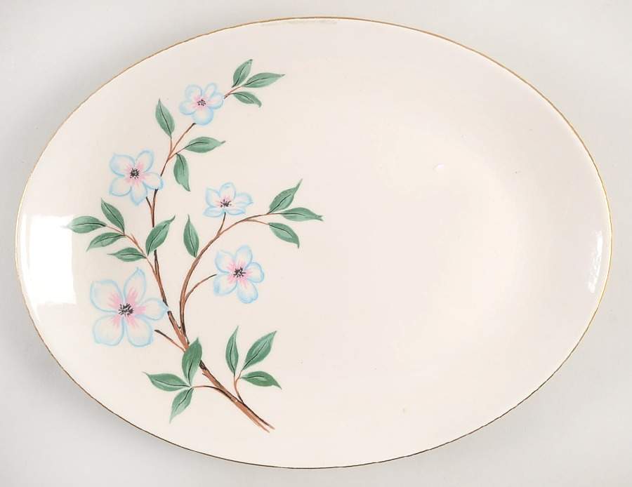 RY168 11" Oval Serving Platter by Homer Laughlin -1