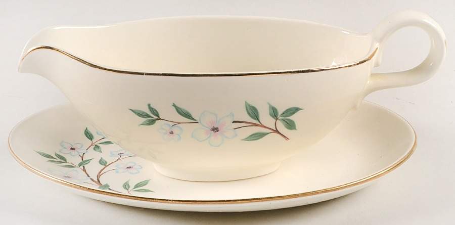 RY168 Gravy Boat & Underplate/Relish by Homer Laughlin -1