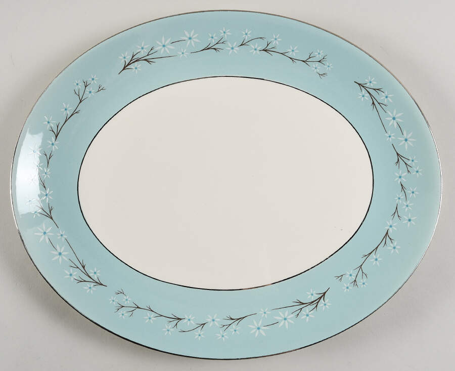 Starflower 13" Oval Serving Platter by Homer Laughlin -1