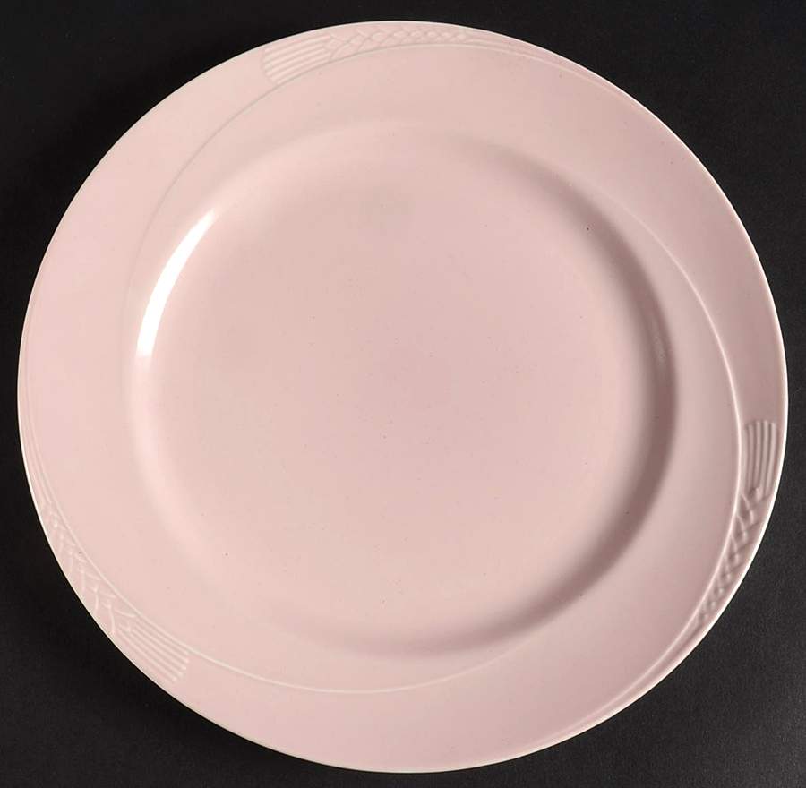 Serenade Pink Luncheon Plate by Homer Laughlin -1