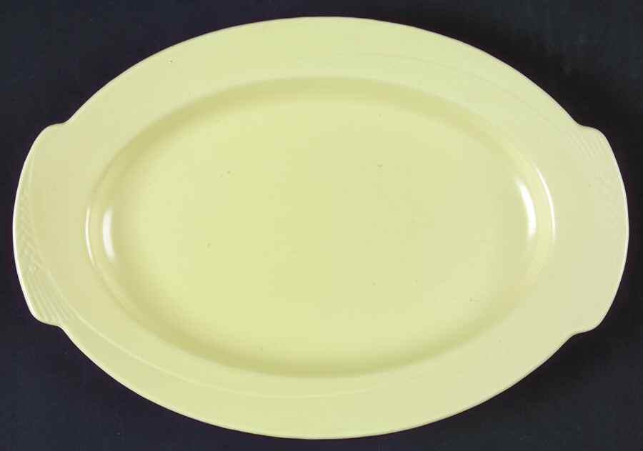 Serenade Yellow Pickle Dish by Homer Laughlin -1