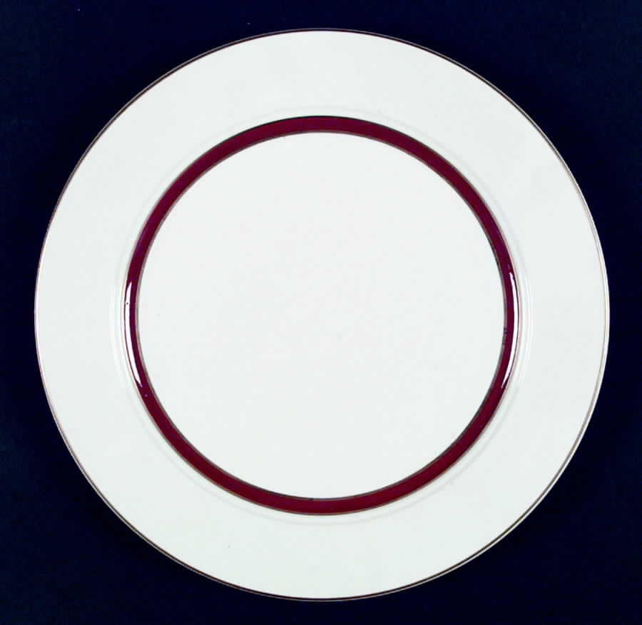Inverness Red (Seville) Dinner Plate by Homer Laughlin -1
