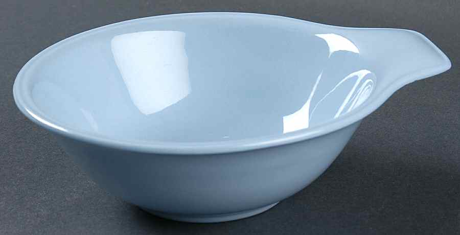 Skytone Blue (Undecorated) Lugged Cereal Bowl by Homer Laughlin -1