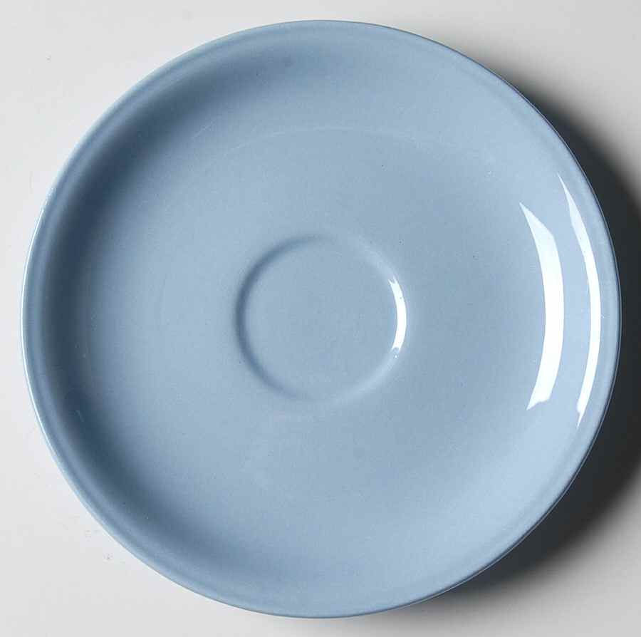 Skytone Blue (Undecorated) Saucer for Demitasse Cup by Homer Laughlin -1