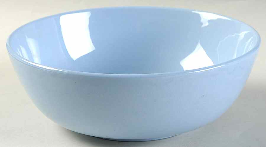 Skytone Blue (Undecorated) 7" Round Vegetable Bowl by Homer Laughlin -1