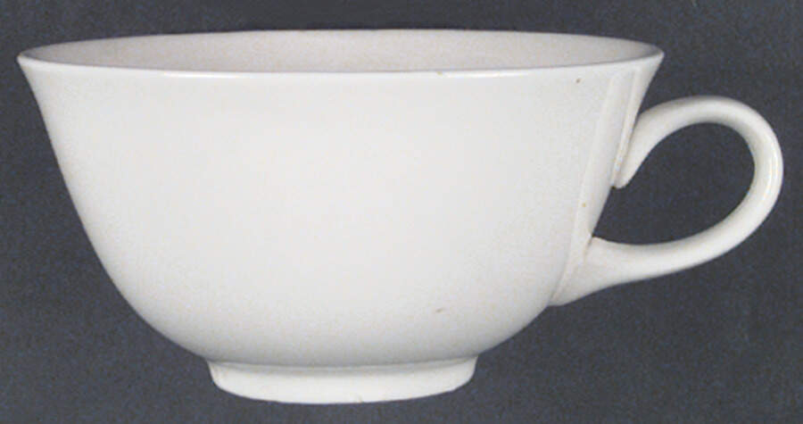 Snow White Flat Cup by Homer Laughlin -1