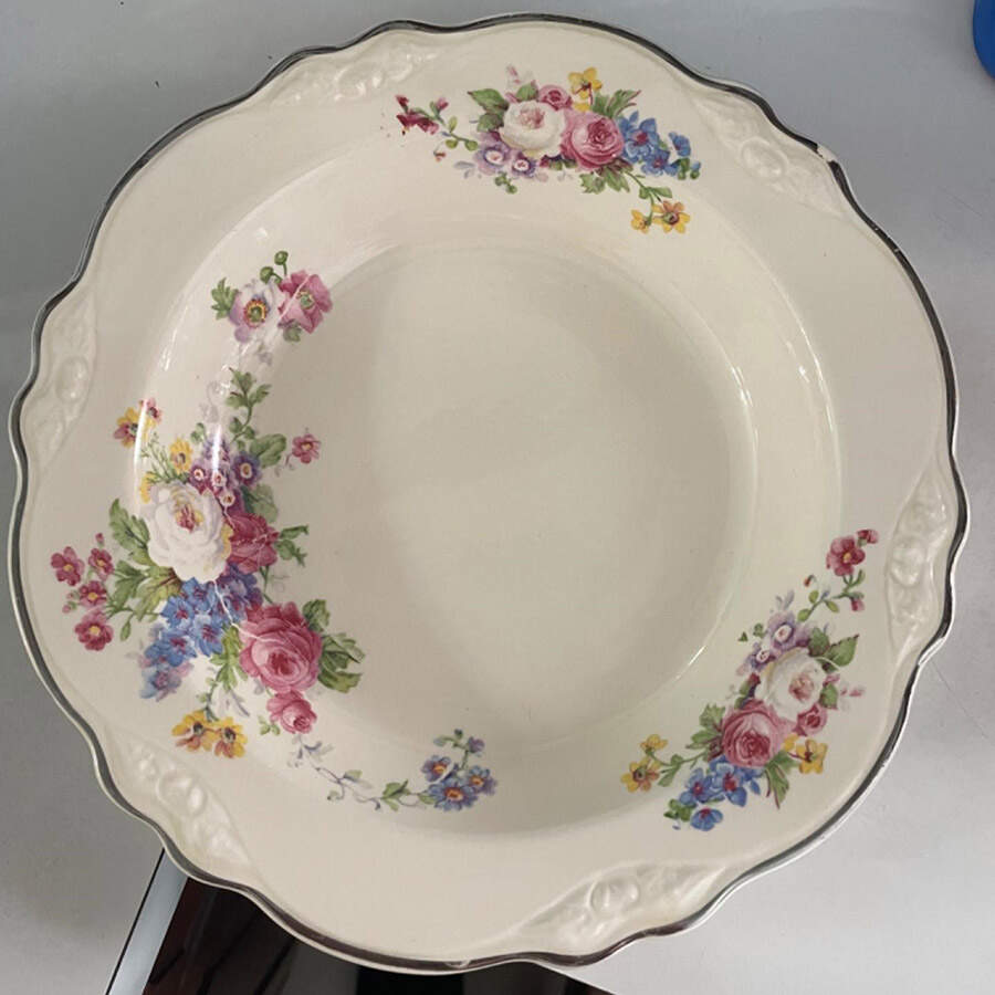 South of France Rim Soup Bowl by Homer Laughlin -1