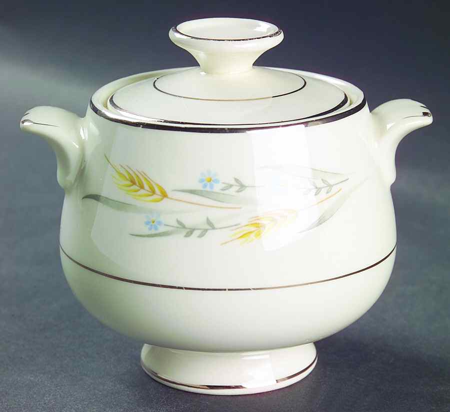 Somerset Sugar Bowl & Lid by Homer Laughlin -1