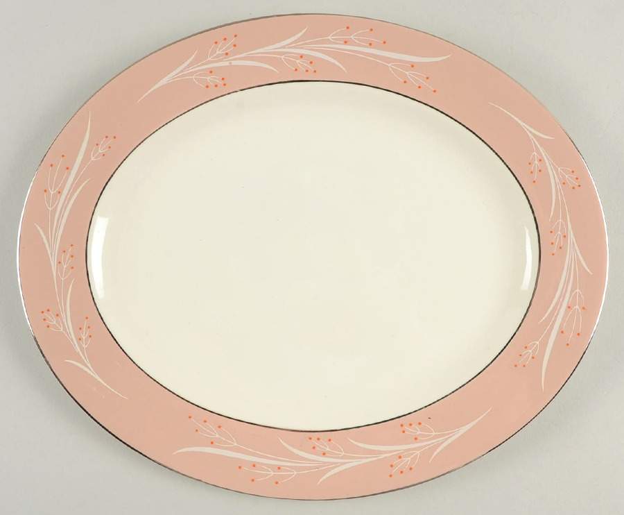 South Wind 11" Oval Serving Platter by Homer Laughlin -1