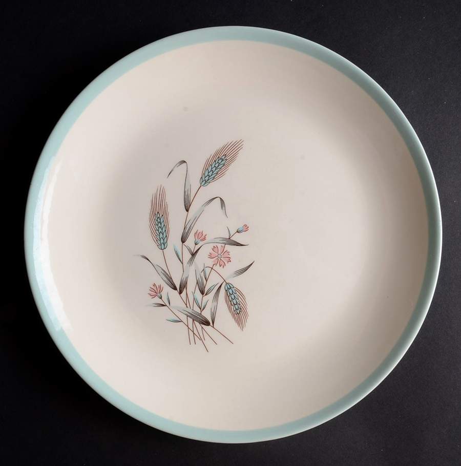 Spring Garden (Band Edge) Luncheon Plate by Homer Laughlin -1