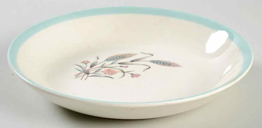 Spring Garden (Band Edge) Coupe Soup Bowl by Homer Laughlin -1