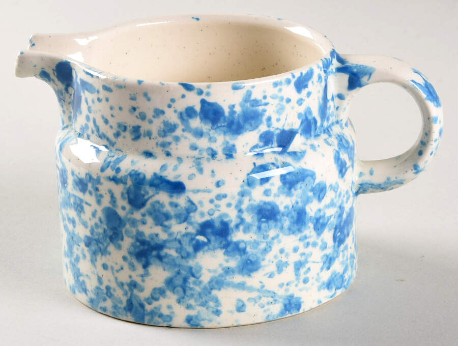 Splatter Blue Creamer by Homer Laughlin -1