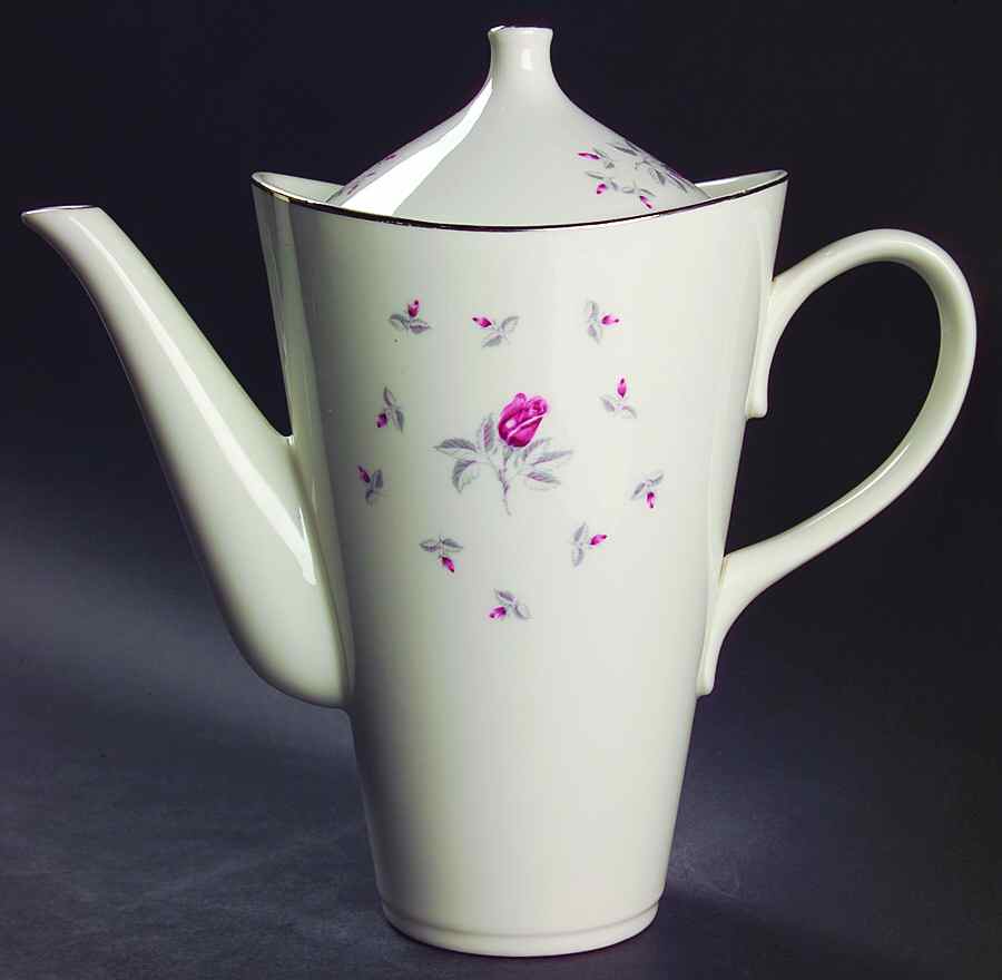 Spring Rose Coffee Pot & Lid by Homer Laughlin -1