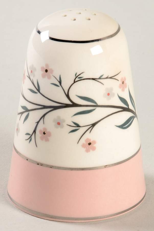 Springtime (Pink Rim, CV32) Salt Shaker by Homer Laughlin -1