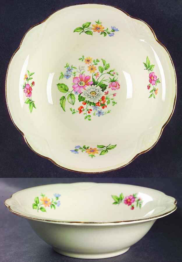 Springtime (Marigold) Coupe Cereal Bowl by Homer Laughlin -1