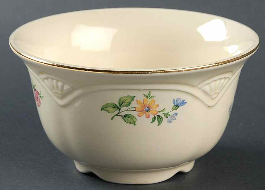 Springtime (Marigold) Open Sugar Bowl by Homer Laughlin -1