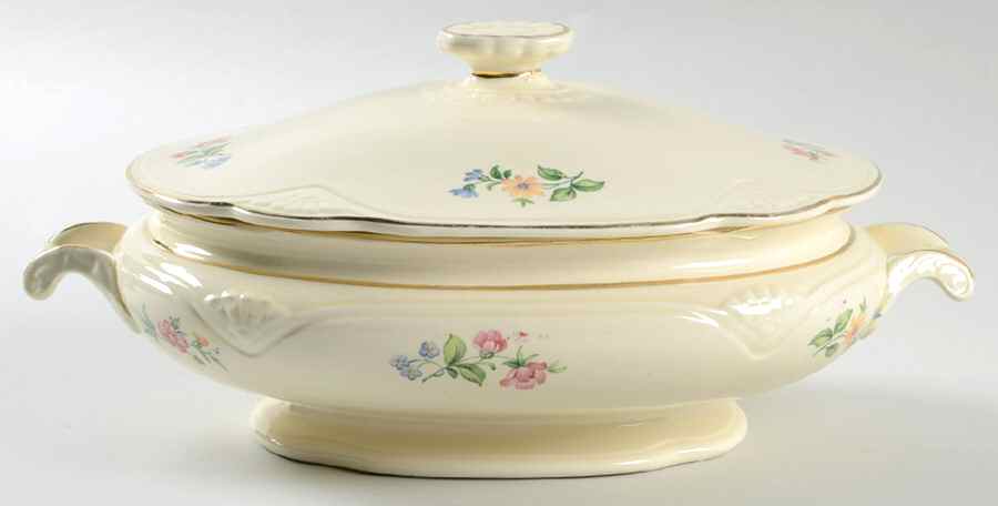 Springtime (Marigold) Oval Covered Vegetable by Homer Laughlin -1