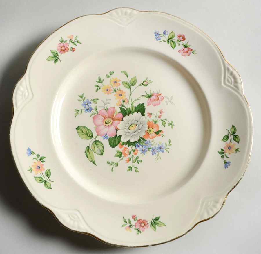 Springtime (Marigold) Luncheon Plate by Homer Laughlin -1