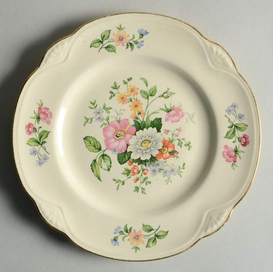 Springtime (Marigold) Salad Plate by Homer Laughlin -1