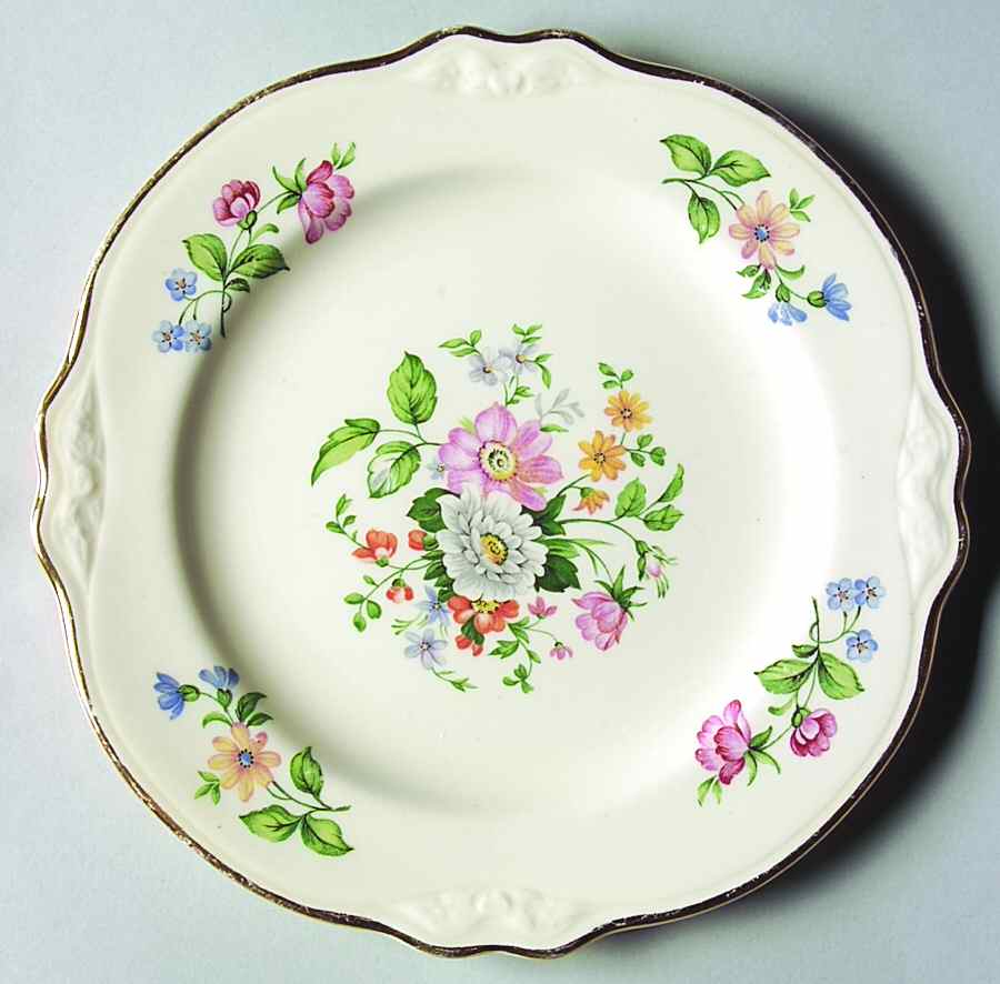 Springtime (Virginia Rose) Bread & Butter Plate by Homer Laughlin -1