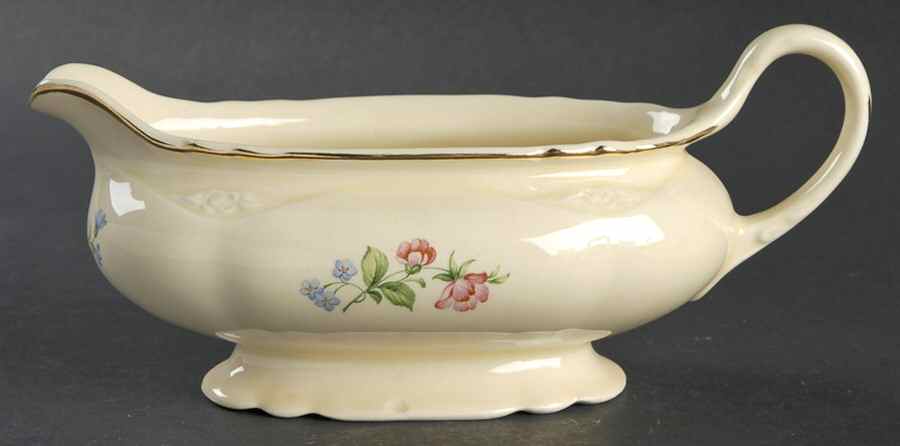 Springtime (Virginia Rose) Gravy Boat by Homer Laughlin -1