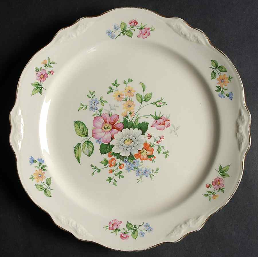 Springtime (Virginia Rose) Luncheon Plate by Homer Laughlin -1