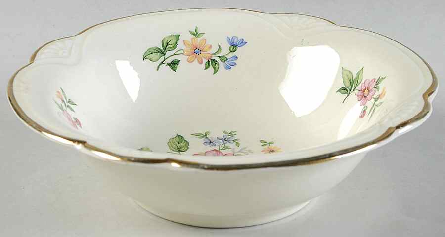 Springtime (Virginia Rose) Coupe Cereal Bowl by Homer Laughlin -1
