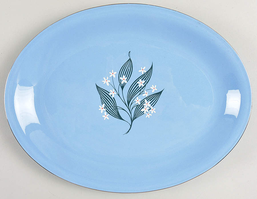 Stardust 11" Oval Serving Platter by Homer Laughlin -1
