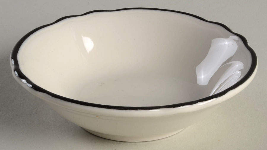 Styleline Black Fruit/Dessert (Sauce) Bowl by Homer Laughlin -1
