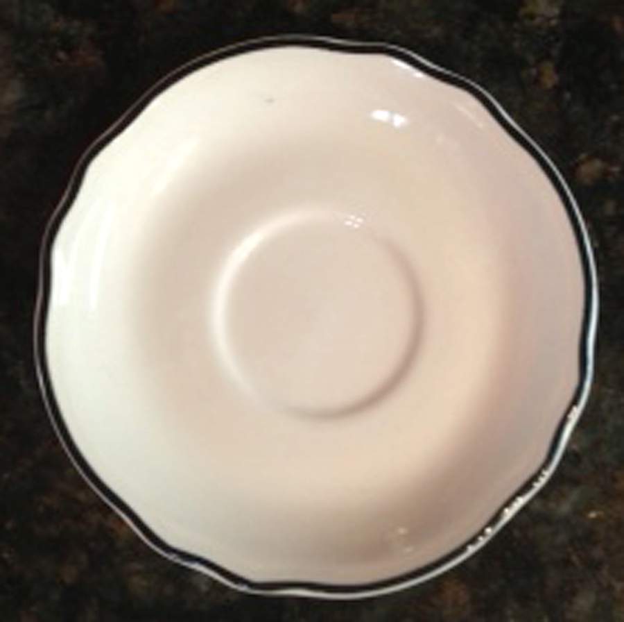 Styleline Black Saucer by Homer Laughlin -1