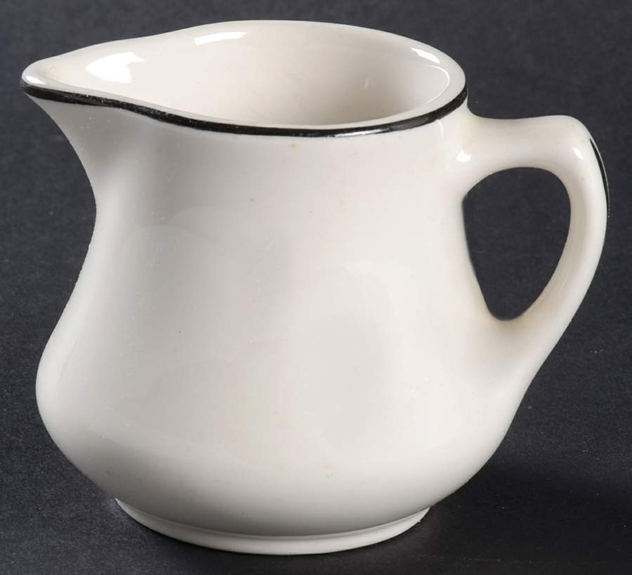 Styleline Black Mini Creamer by Homer Laughlin -1