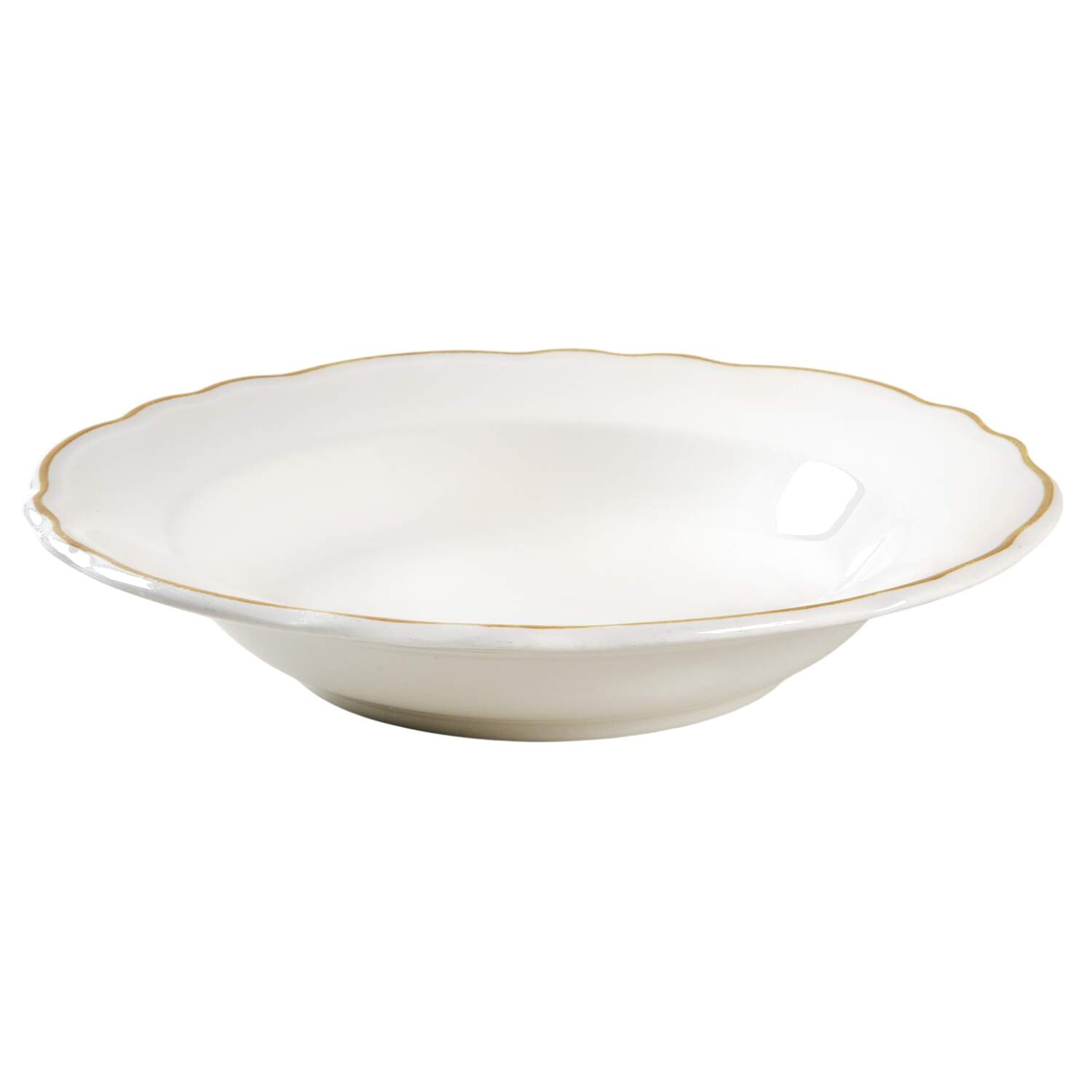 Styleline Gold Rim Soup Bowl by Homer Laughlin -1