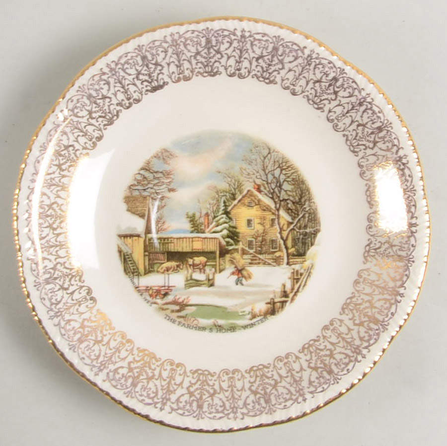 Sun Gold Saucer by Homer Laughlin -1