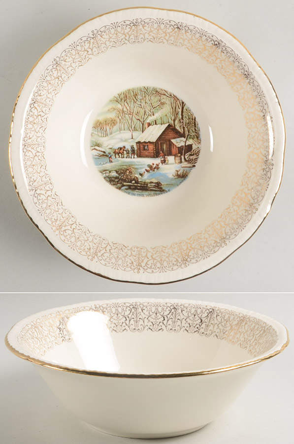 Sun Gold 8" Round Vegetable Bowl by Homer Laughlin -1