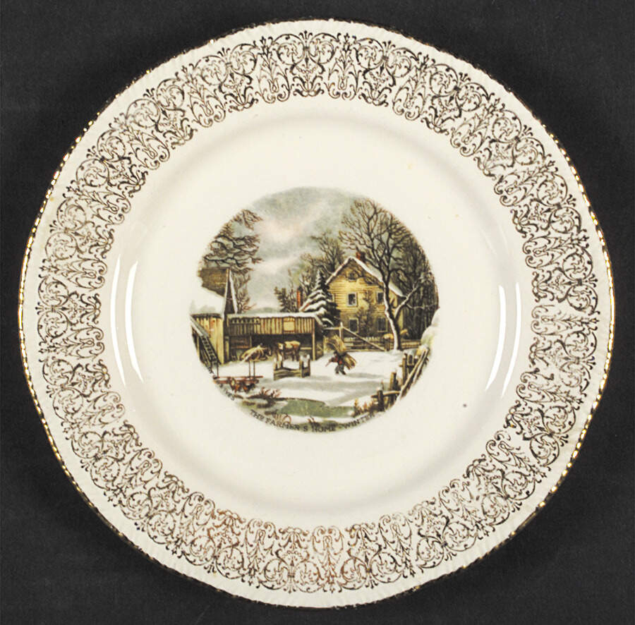 Sun Gold Dessert/Pie Plate by Homer Laughlin -1